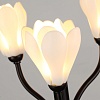картинка ODEON LIGHT 5090/6T MODERN ODL25 553 черный матовый/белый/фарфор Настольная лампа G4 LED 6*5W GARDI