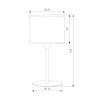 картинка TK Lighting Настольный светильник с тканевым абажуром 5552 Juta
