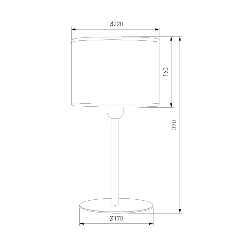 картинка TK Lighting Настольный светильник с тканевым абажуром 5552 Juta
