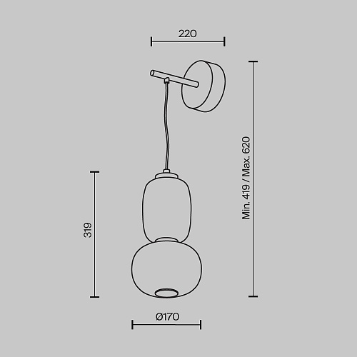 картинка Maytoni Настенный светильник (бра) Паттерн / Pattern 3000К 18Вт