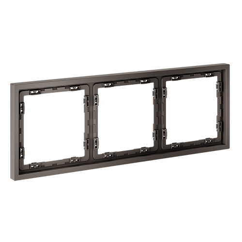 картинка Рамка пластиковая VOLTUM S70 на 3 пост, (капучино)