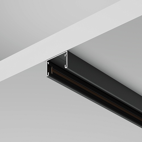 картинка Maytoni Шинопровод 1м накладной Basity, черный