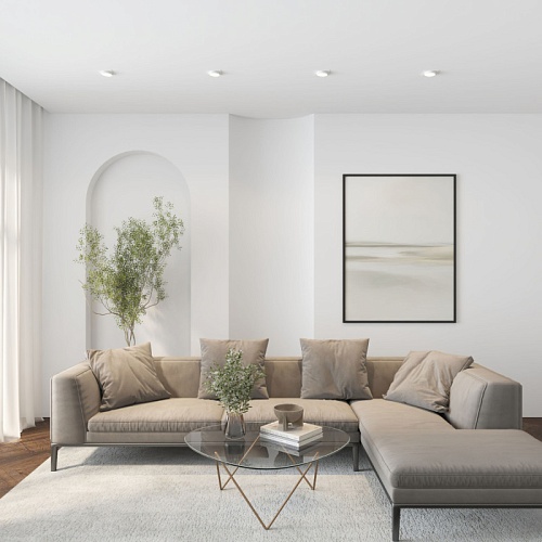 картинка Denkirs  Точечный встраиваемый светильник FLAT DK2091-WH