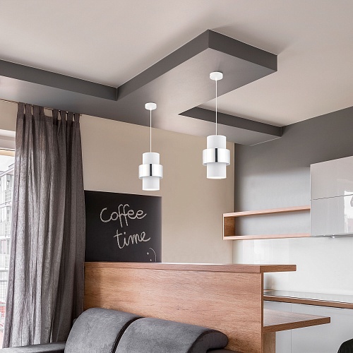 картинка TK Lighting Подвесной светильник с тканевым плафоном 849