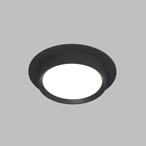 картинка Denkirs  Точечный встраиваемый светильник FLAT DK2090-BK