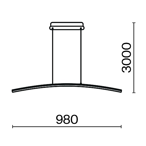картинка Maytoni Подвесной светильник Изгиб / Curve 2600-3500К 15Вт
