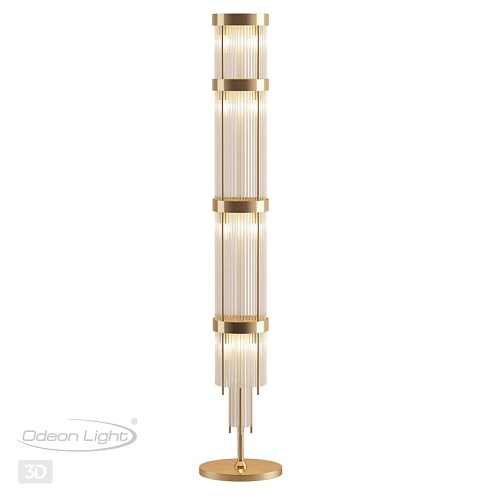 картинка ODEON LIGHT 4788/12F HALL ODL21 642 золото/металл/стекло Торшер E14 12*40W YORK