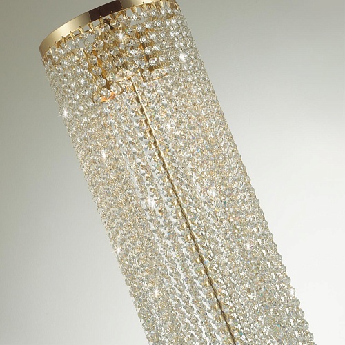 картинка ODEON LIGHT 5028/3F MODERN ODL23 619 золотой/прозрачный металл/хрусталь Торшер GU10 3*50W CHOKKA
