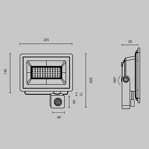 картинка Maytoni Прожектор Поток / Flood 4000К 50Вт IP 65