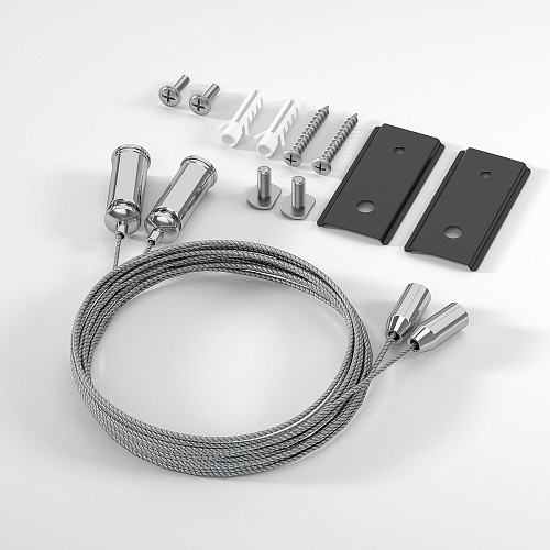 картинка Elektrostandard Slim Magnetic Набор для подвеса (к шинопроводам 85161/00 и 85160/00) черный 85164/00