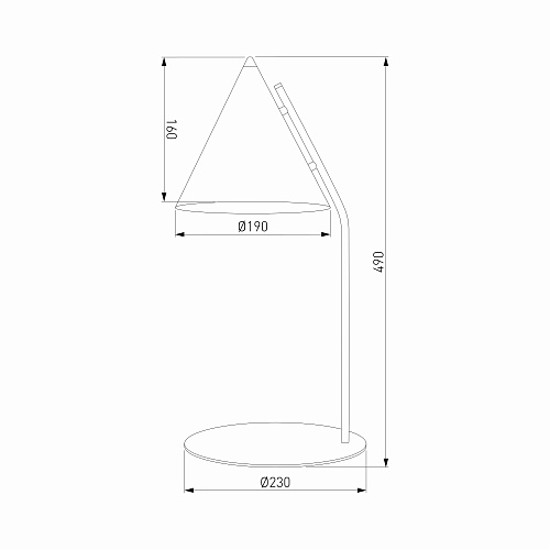 картинка TK Lighting Настольный светильник 16009 Cono