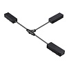картинка NOVOTECH 135314 PORT NT25 206 черный Гибкий токопроводящий соединитель "T" IP20 90-240V VECTOR