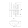картинка Bogate's Настенный светильник 368/2 латунь