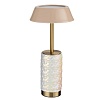 картинка ODEON LIGHT 5454/8TLA L-VISION ODL_EX26 010 светлая бронза/бежевый/жемчужный/металл/керамика Настоль