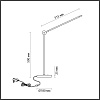 картинка ODEON LIGHT 7101/12TL HIGHTECH ODL25 000 Настольный светильник поворотн на 350° акрил/металл IP20 LE