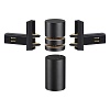 картинка NOVOTECH 135249 SHINO NT24 132 черный Соединитель с токопроводом гибкий угловой "L" IP20 48V FLUM