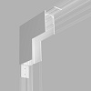 картинка Elektrostandard Slim Magnetic Коннектор угловой внутренний для накладного шинопровода (белый) 85091/