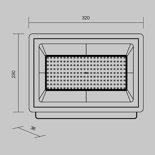 картинка Maytoni Прожектор Поток / Flood 6500К 150Вт IP 65