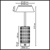 картинка ODEON LIGHT 5454/8TLA L-VISION ODL_EX26 010 светлая бронза/бежевый/жемчужный/металл/керамика Настоль