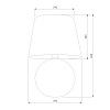 картинка TK Lighting Настольный светильник с тканевым абажуром 16046 Santana