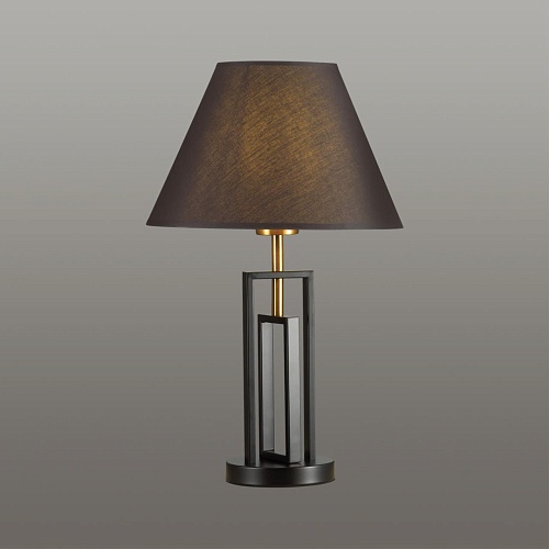 картинка LUMION 5290/1T NEOCLASSI LN23 000 черный, латунь Настольная лампа E27 1*60W 220V FLETCHER
