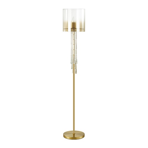 картинка ODEON LIGHT 4886/1F HALL ODL_EX23 153 бронзовый/янтарн./металл/стекло Торшер E27 1*40W NICOLE