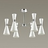картинка LUMION 3661/6C MODERNI LN26 213 хром/матовый белый Люстра потолочная E14 6*60W 220V QUINN