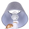 картинка LUMION 8208/1T MODERNI LN26 513 белый/серый, керамика/текстиль Настольная лампа Е27 1*60W 220V ATLAS