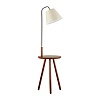 картинка ODEON LIGHT 4666/1F HALL ODL20 541 темное дерево/рогожка Торшер E27 1*60W 220V KALDA