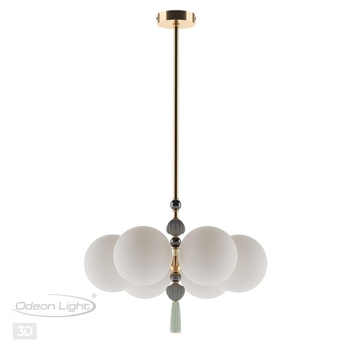 картинка ODEON LIGHT 5405/6 MODERN ODL_EX23 123 золотой/серый/зеленый/белый матовый металл/керамика/стекло Лю