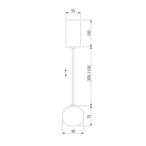 картинка Elektrostandard Подвесной светодиодный светильник 50215/1 LED хром