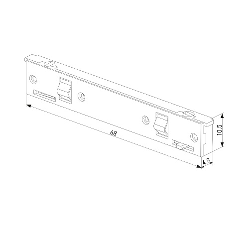 картинка Elektrostandard Mini Magnetic Прямой коннектор черный 95131/00