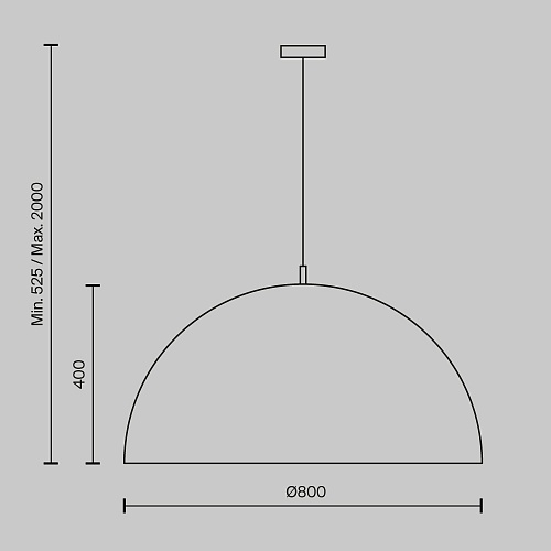 картинка Maytoni Подвесной светильник Купол / Dome E27х5