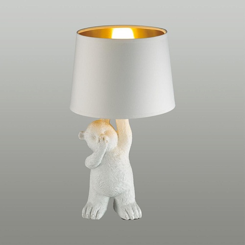 картинка LUMION 5663/1T MODERNI LN26 515 белый Настольная лампа E14 40W 220V BEAR