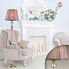 картинка ODEON LIGHT 3393/1F CLASSIC ODL17 649 мат.золото/абажур ткань/хрусталь Торшер E14 40W 220V GAELLORI