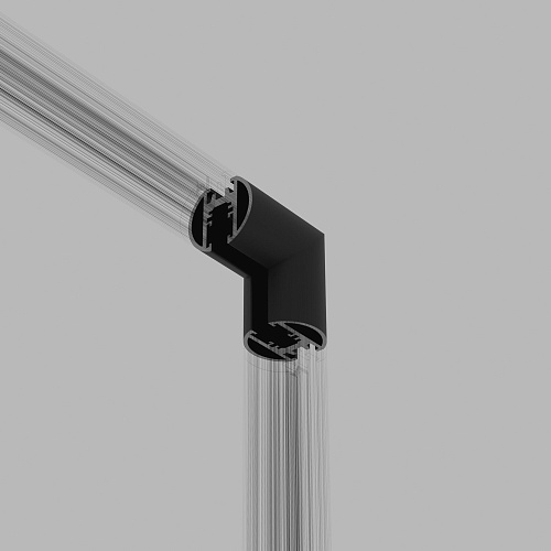 картинка Elektrostandard Mini Magnetic Коннектор угловой внутренний для накладного шинопровода Round черный 8