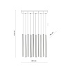 картинка TK Lighting Подвесной светильник 11488 Ferro Sabia