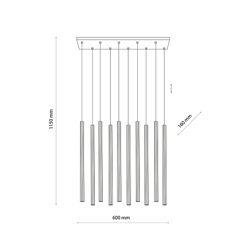 картинка TK Lighting Подвесной светильник 11488 Ferro Sabia