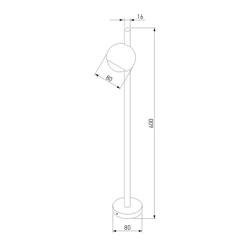 картинка Elektrostandard Ландшафтный светодиодный светильник Ball 35143/F