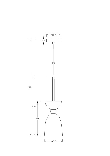 картинка Maytoni Подвесной светильник Клош / Cloches E14х1
