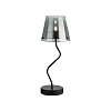 картинка LUMION 6570/1T MODERNI LN26 212 черный/дымчатый/металл/стекло Настольная лампа G9 1*20W 220V SMOKY