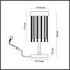 картинка ODEON LIGHT 4788/2T HALL ODL21 643 золото/металл/стекло Наст.лампа E14 2*40W YORK