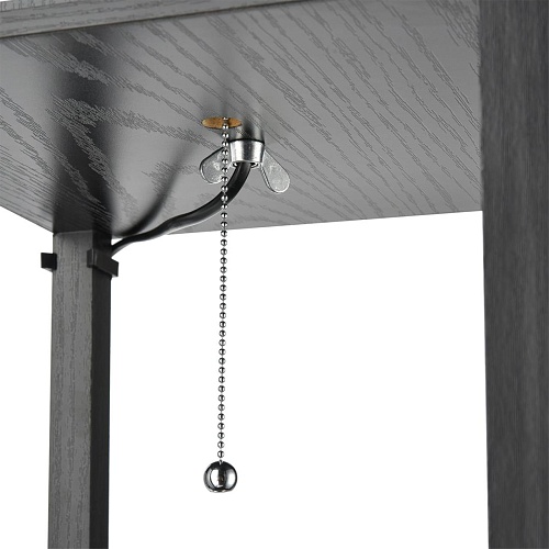 картинка LUMION 8092/1F COMFI LN26 460 черный/белый, дерево/текстиль Торшер Е27 1*60W 220V PRACTIC