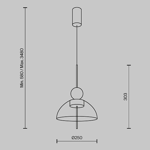 картинка Maytoni Подвесной светильник Бангкок / Bangkok 3000К 12Вт