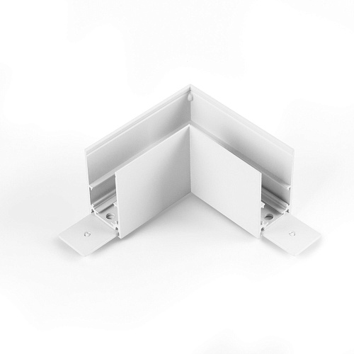 картинка Elektrostandard Slim Magnetic Коннектор угловой для накладного шинопровода белый 85090/11 85090/11