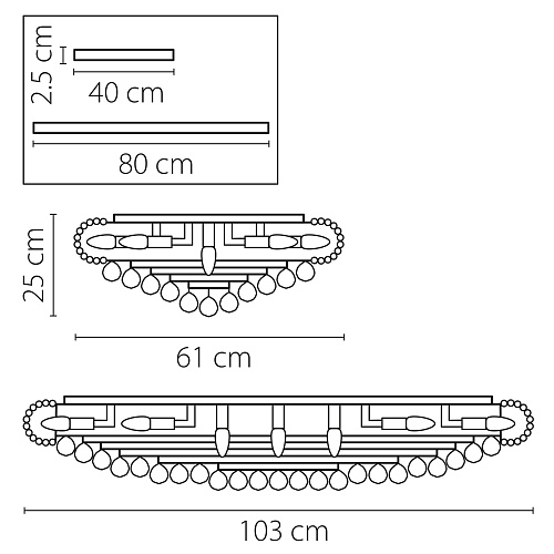 картинка Lightstar Люстра потолочная Monile  704212