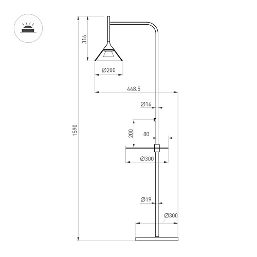 картинка Arlight Торшер  059594