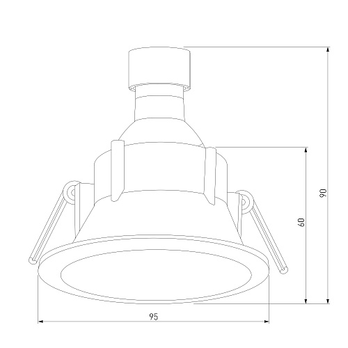 картинка Elektrostandard Светильник встраиваемый Side GU10 белый 25059/01