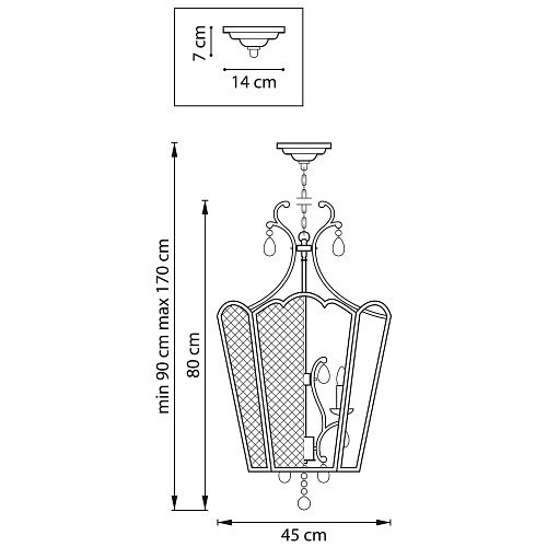 картинка Lightstar Подвес Castello  744157