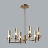картинка LUMION 6554/6C CLASSI LN26 097 бронза/коньячный/металл/стекло Люстра потолочная E14 6*40W 220V MADON